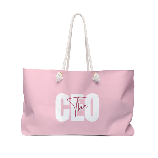 The CEO Pink Weekender Bag