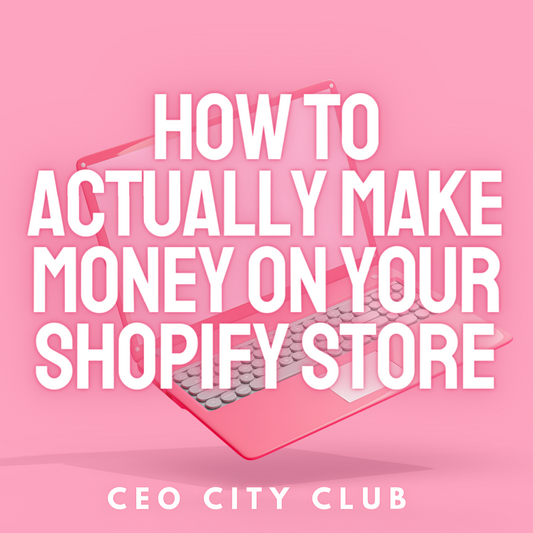 How To Actually Make Money On Your Shopify Store